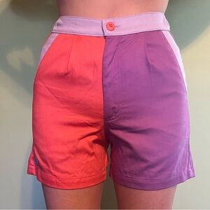 Mokuyobi Ellie Shorts in Coral/Purple